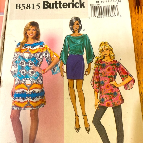 3/$15. Five Butterick patterns 2010’s not cut, brand new - Picture 2 of 6